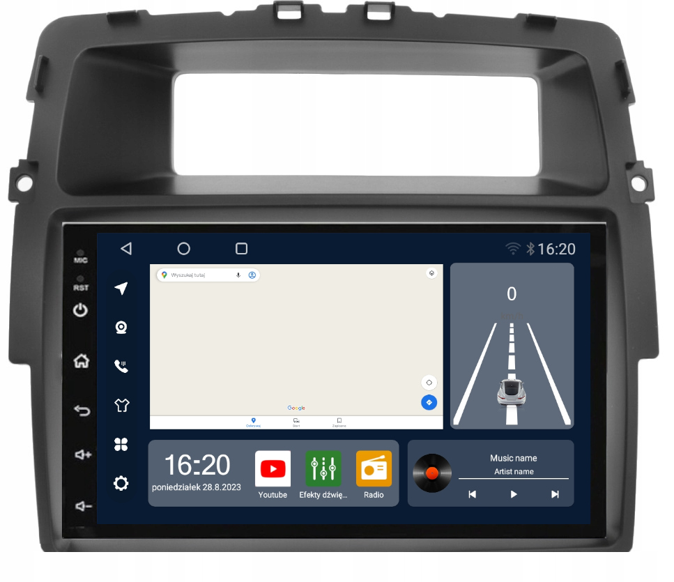 Navigační Rádio Gps Android Bt Renault Traffic 2011-2014 8/256 Gb Modem Sim