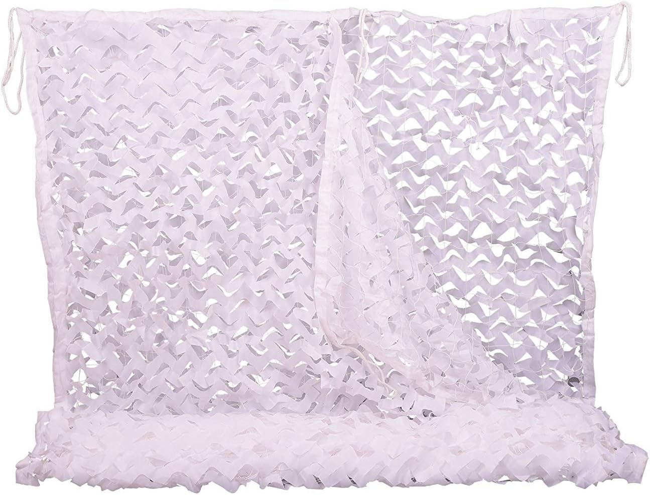 Vojenská zahradní maskovací síť bílá markýza 5x5 m