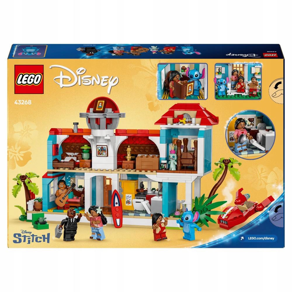 LEGO 43268 DISNEY CLASSIC Domek na plaży Lilo i Stitcha Numer produktu 43268