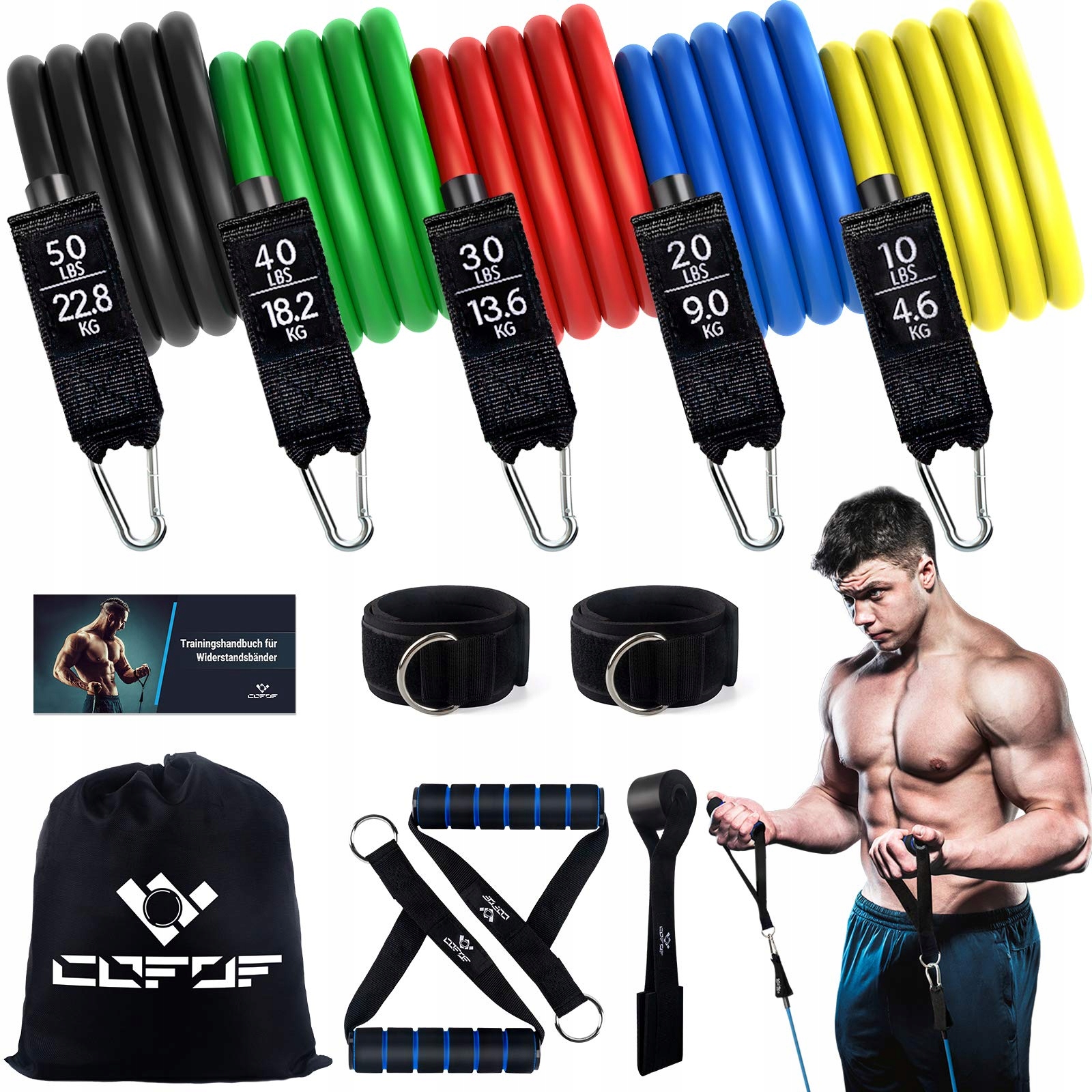 

5 Opasków Oporowych Kolorowych Fitness