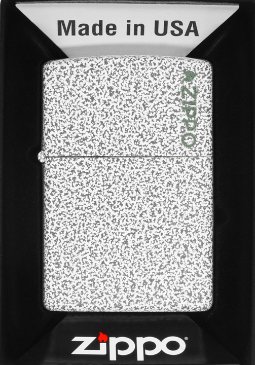 Zapalovač Zippo Glacier Logo 60007116 Větruodolný benzínový