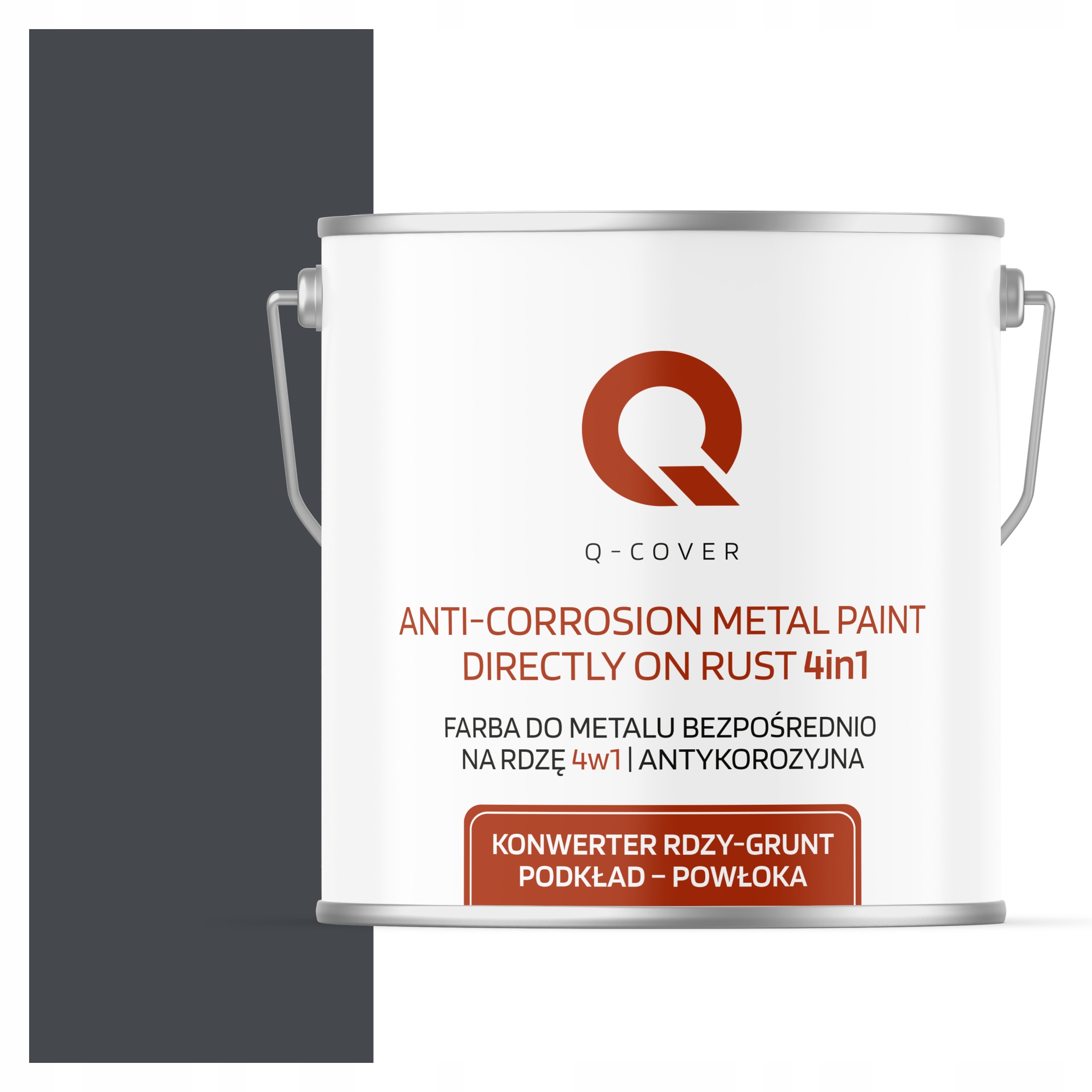 Antikorózna Farba Na Kov A Plech Na Hrdzu Grafitová Ral 7024 Lesklá 5 L