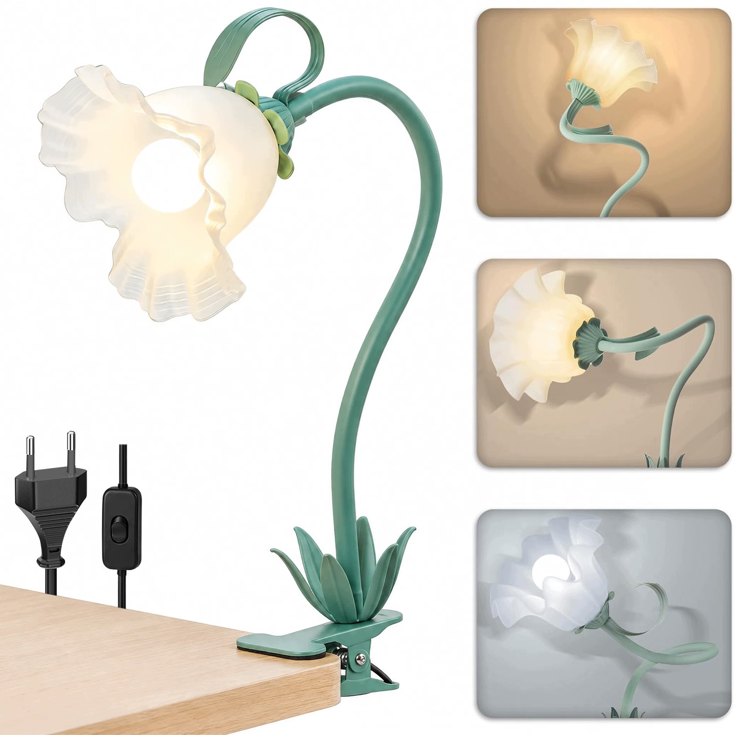 Noční Stolní Lampa 3 Kol Teploty 360° Do Zásuvek Jako Dárek