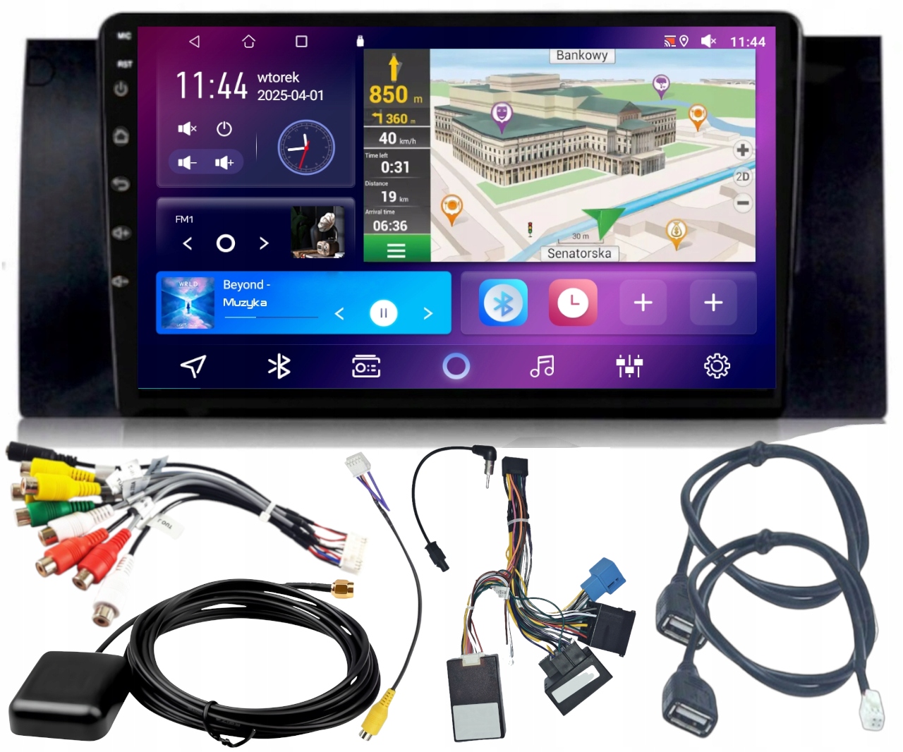 Autorádio Android Bmw E39 1996-2003 Carplay Wifi Usb 4GB 64GB