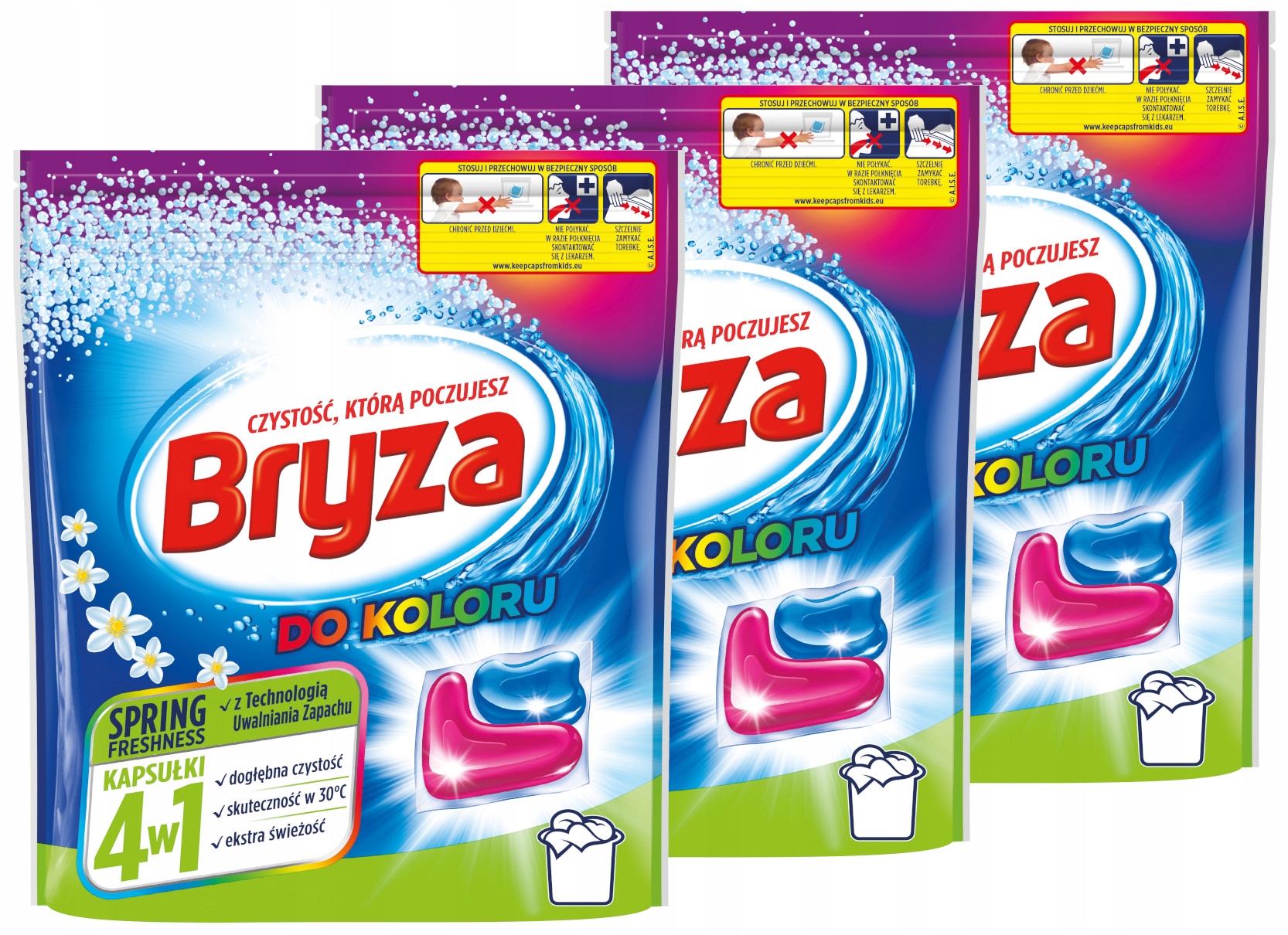 Levně Bryza Kapsle na praní barev 4v1 Spring Freshness 180 kusů XXL sada