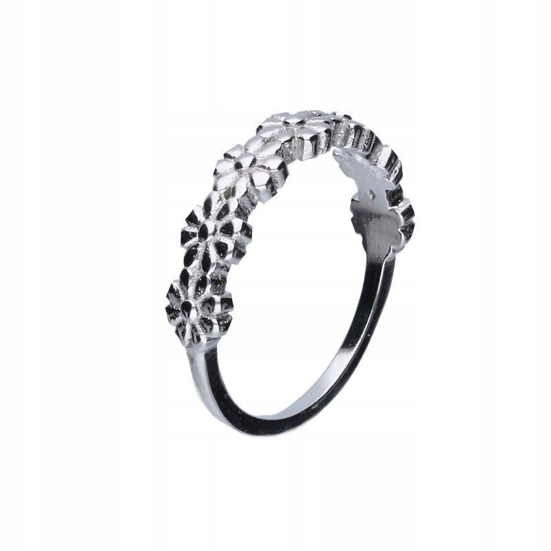 Dámský stříbrný prstýnek 925 Květinky moderní jako dárek r16