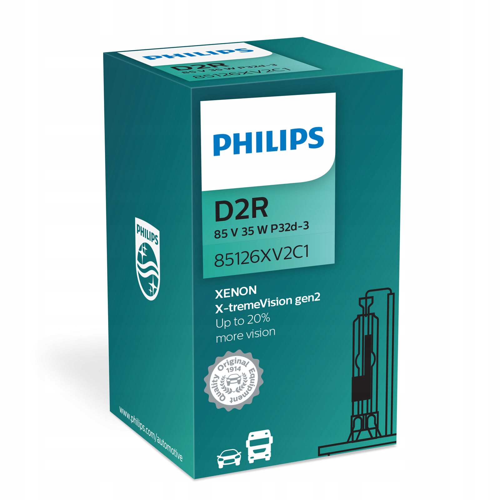 Philips D2R X-Treme Vision Xenon Žiarovka 4800K