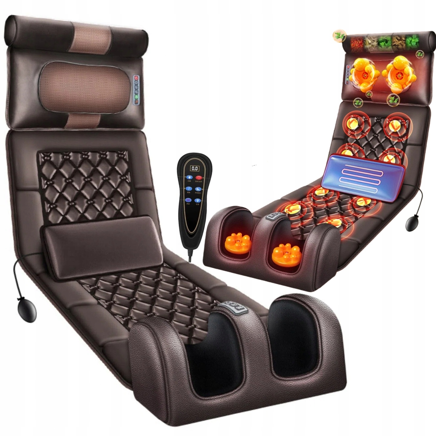 Mata Masująca Materac Do Masażu Na Fotel Kręgosłup Nogi Podgrzewany 160 CM