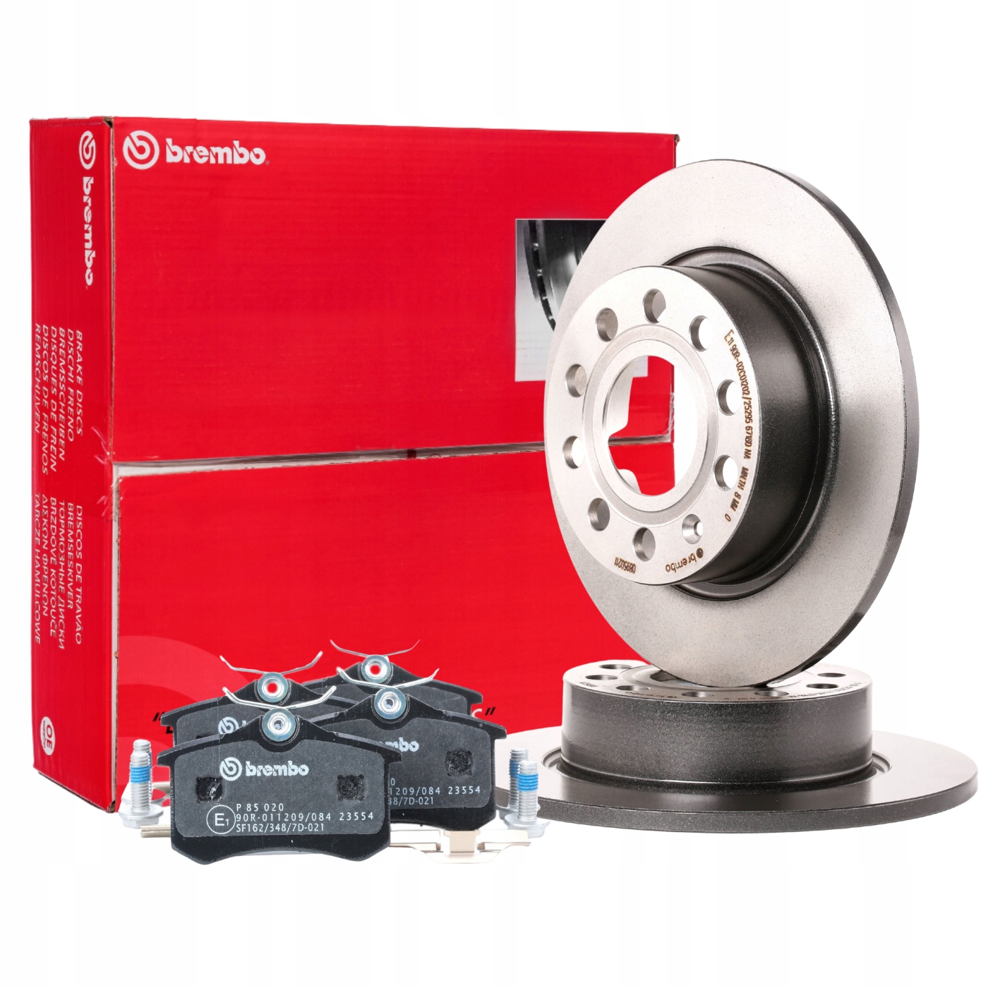 

Brembo Tarcze klocki ham tył Audi A3 8P1 8PA