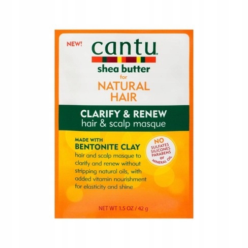 Cantu maska do włosów i skalpu Clarify&renew 42 g Pojemność 42 ml