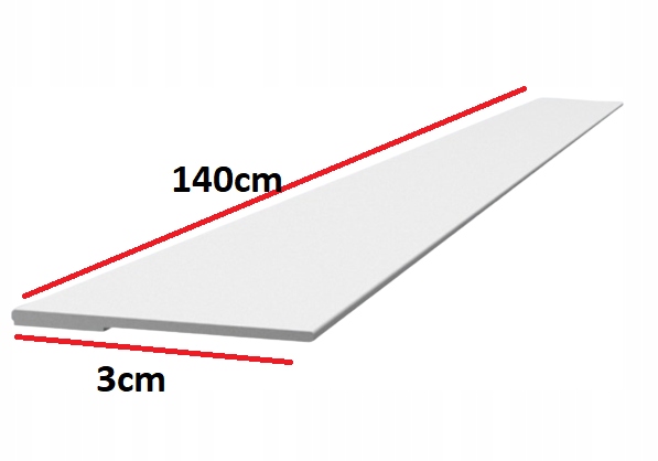 prowadnice do rolet płaskie 3cm (2szt x 140cm) Rodzaj prowadnica