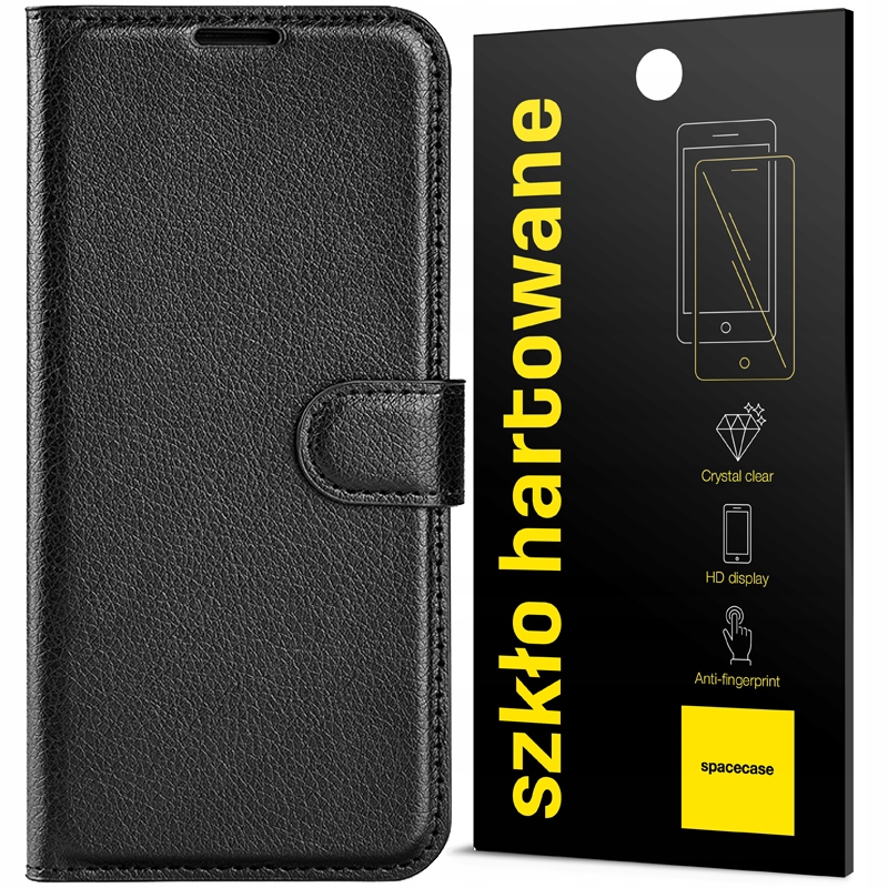 

Etui Do Redmi Note 12 4G Litchi Case Pełne Szkło
