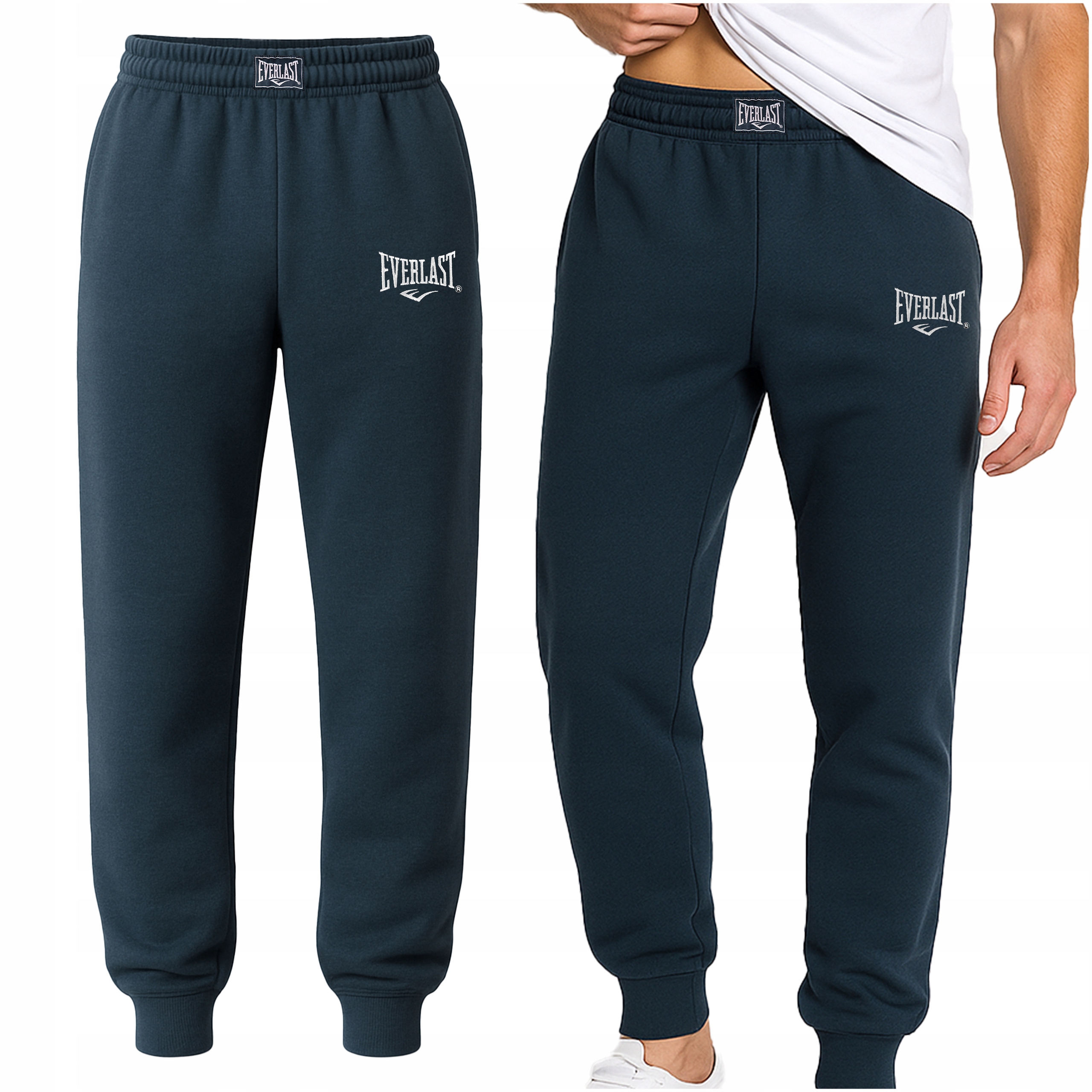 Everlast Spodnie Męskie Dresowe Bawełna Dresy Sportowe Logo Rozmiar XXL