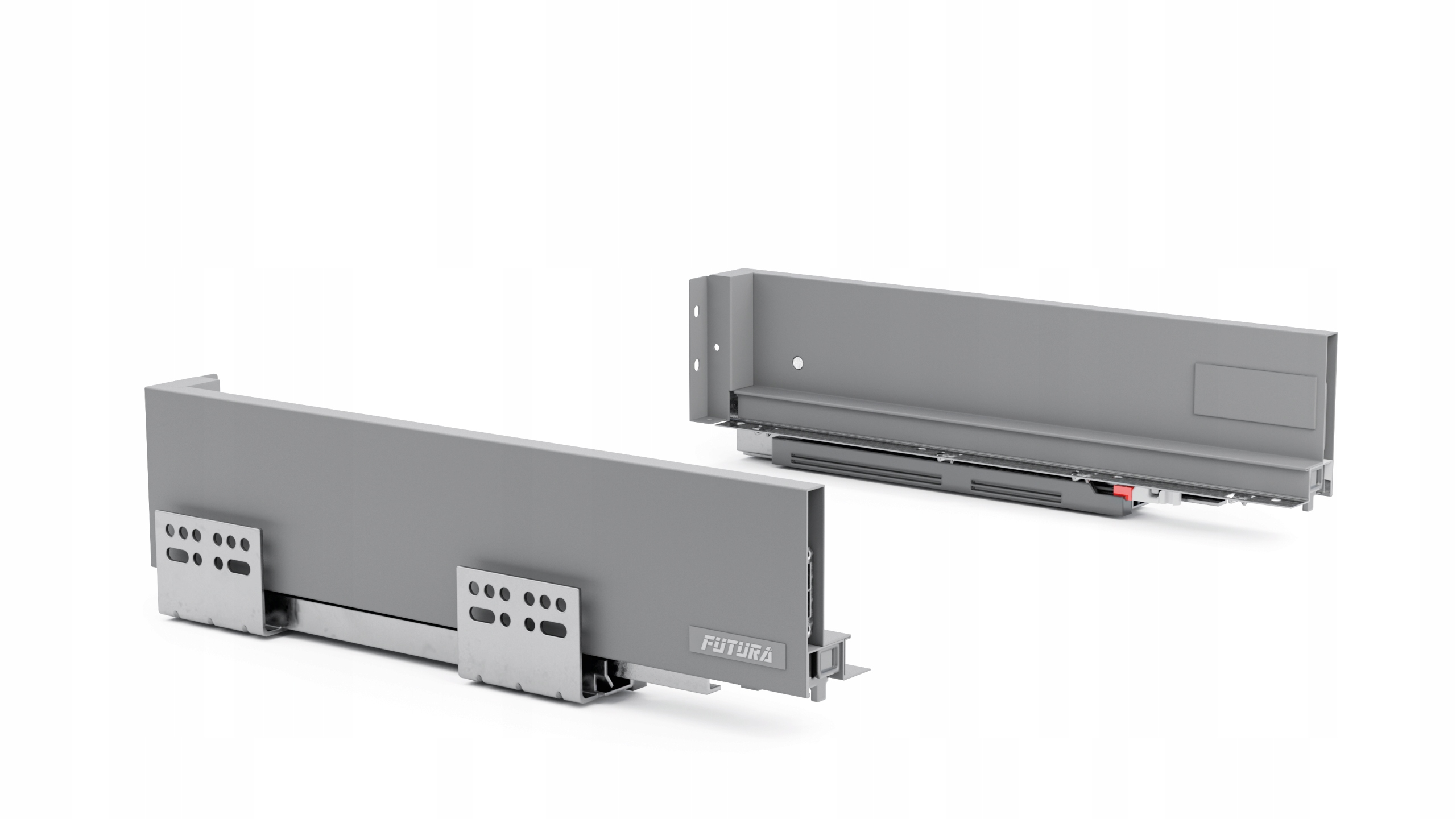 Szuflada Futura Evo 3D Atm L-500 H90 Antracyt Cichy Domyk Do Płyty 18MM