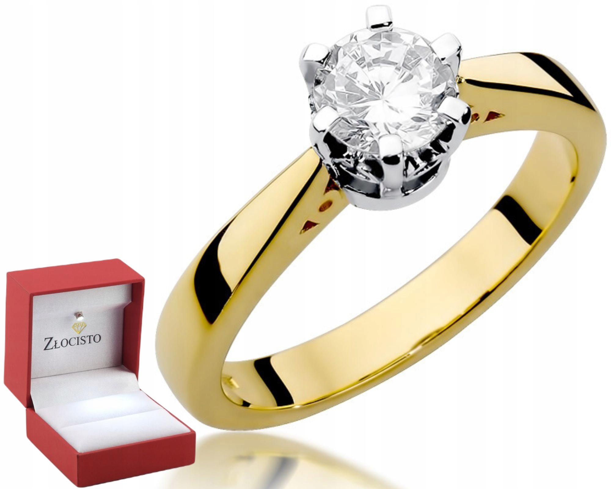 Klasický Prstýnek Briliant 1,00CT Diamant