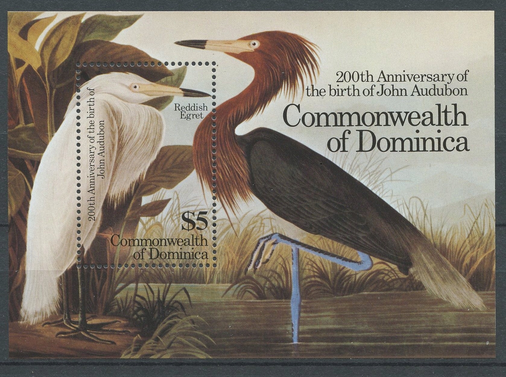 Dominica** Mi. Blok 97 Ptaki