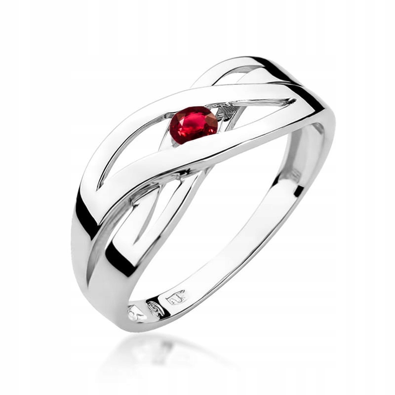 Prstýnek s rubínem 0.15 ct r23