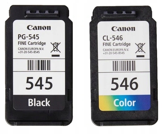 Tusze Canon PG-545/CL-546 czarny+kolor zestaw