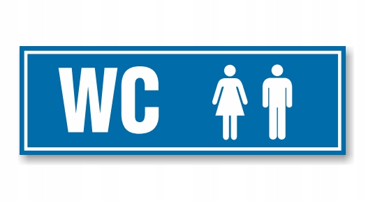 Tabliczka z taśmą OP-90 - WC