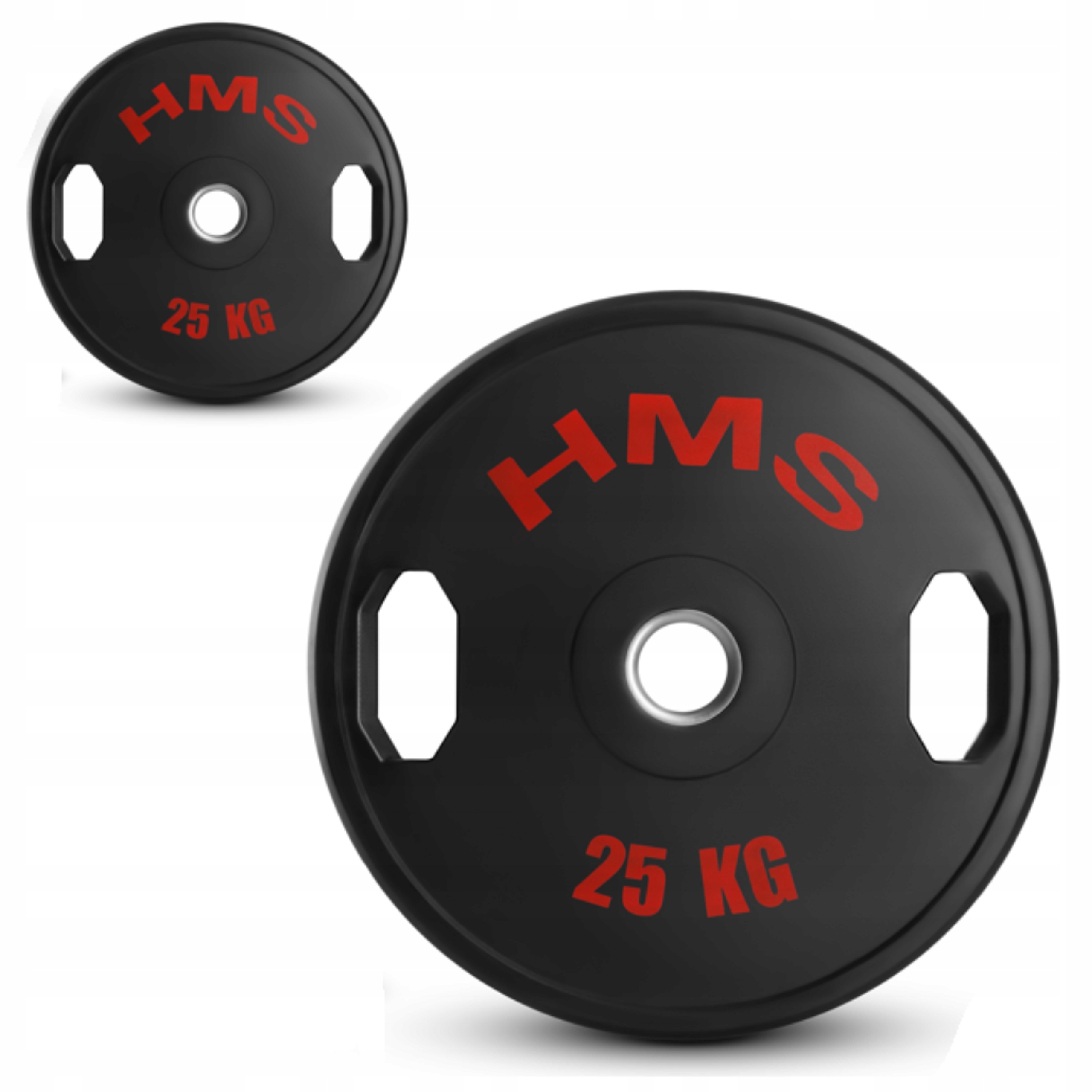 Obciążenie ogumowane stalowe 2 x 25kg talerz olimpijski Hms TOG25