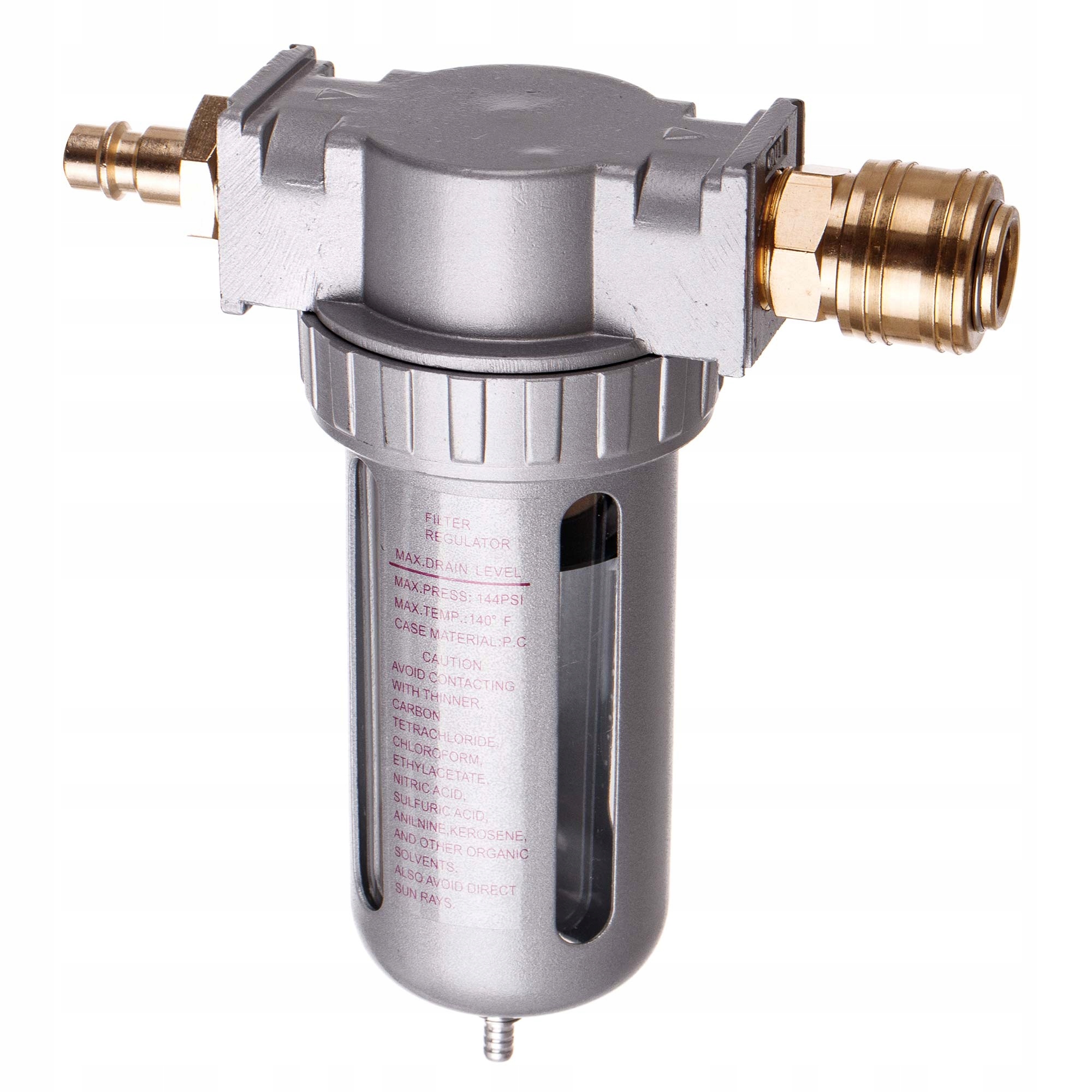 Filtr Powietrza Odwadniacz 5 Mikronów Kompresora 1/2 Złączki Separator