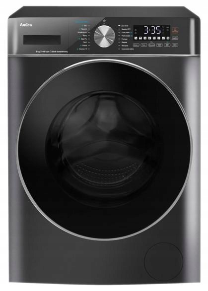 Pralka Amica WA5S814ADiSOzGEU 8kg 1400obr. Slim Steam Power Pro Ciemnoszary