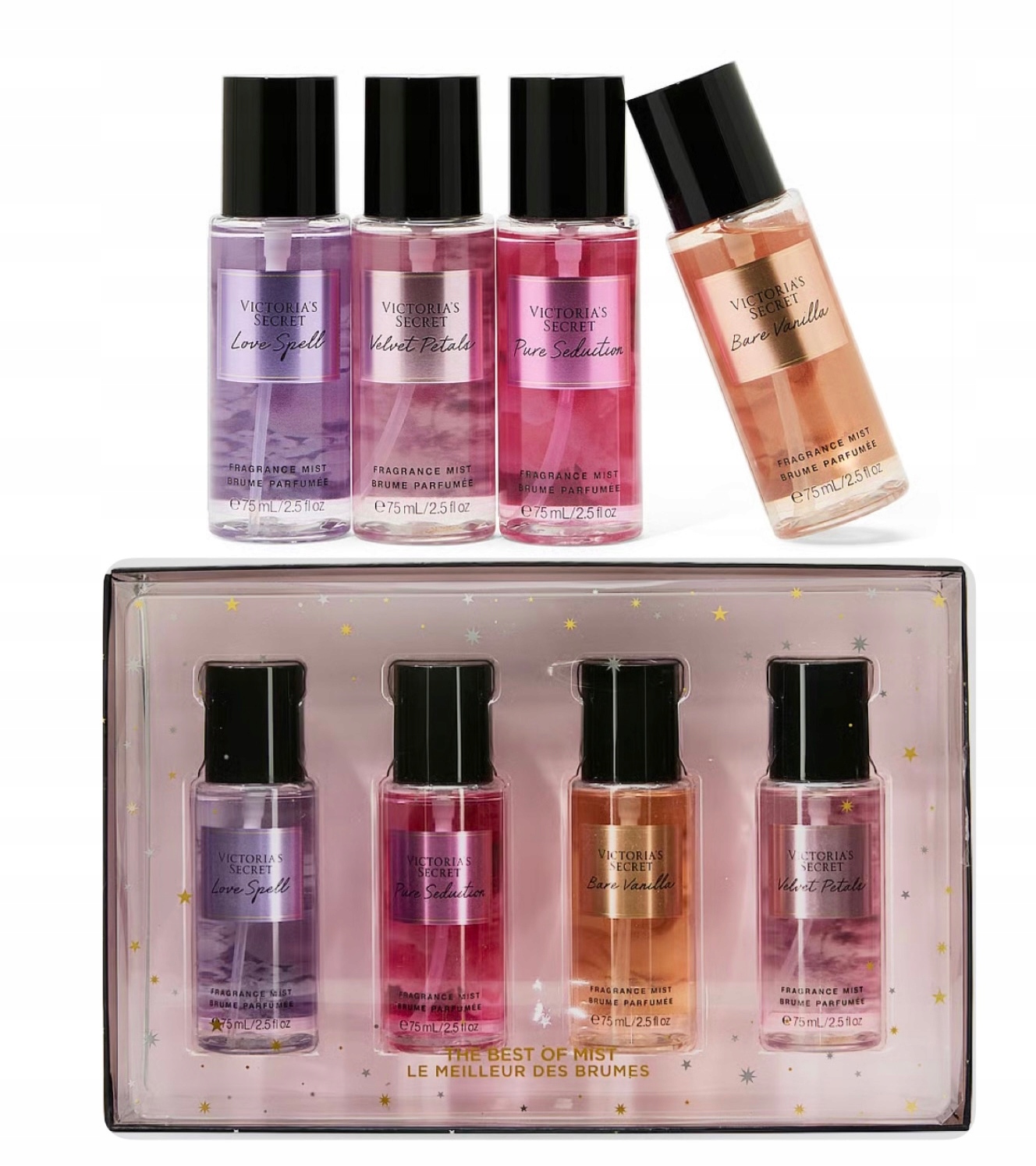 Zestaw prezentowy Victoria's Secret 4x 75ml mgiełek do ciała