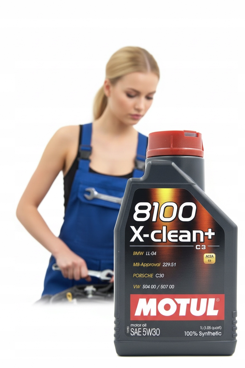 Olej silnikowy syntetyczny Motul 8100 X-clean+ 1 l 5W-30 5W30 1L Plus