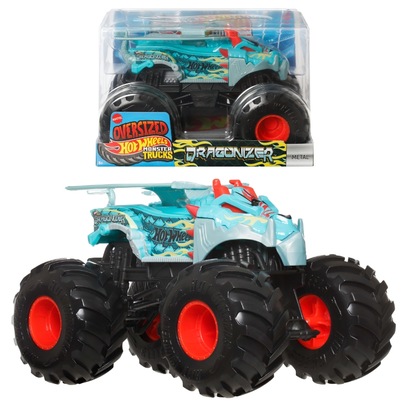 Hot Wheels Monster Trucks Oversized Pojazd Auto Samochód Duży Dragonizer