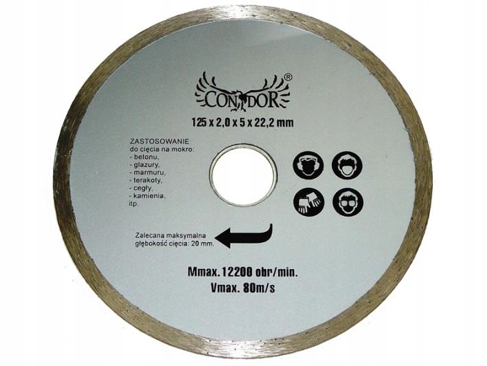 

Tarcza diamentowa do betonu pełna do glazury 125mm