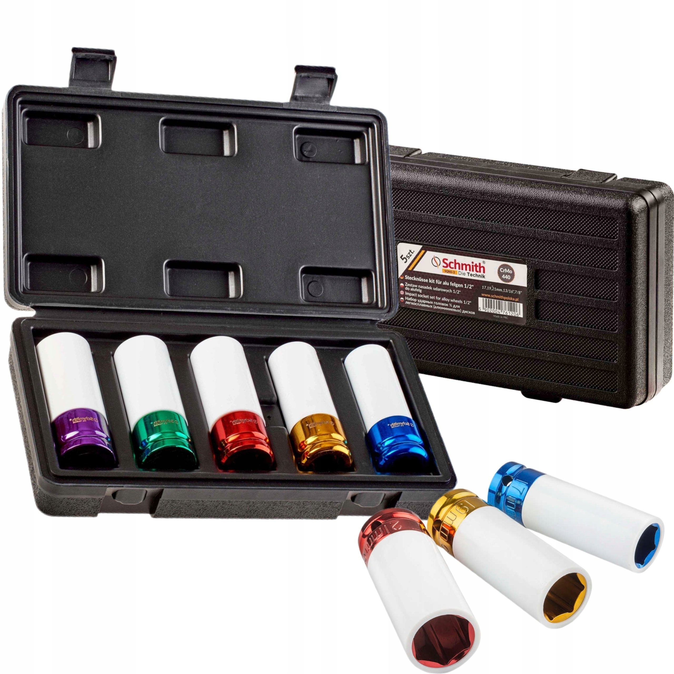 ZESTAW NASADEK UDAROWYCH 1/2 DO ALUFELG SCHMITH