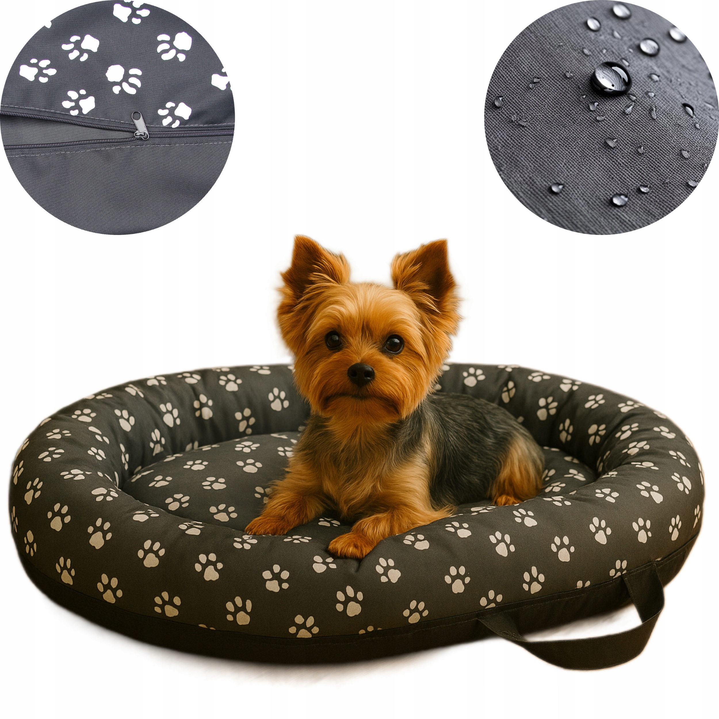 Pelíšek nepromokavý potah kotec šedá rozkládací pohovka, S 75/60 R.1