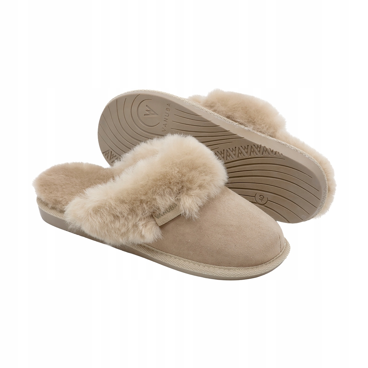 Dámské pantofle Horalské Pantofle Loutky Vlněné teplé Béžové krásné r 39