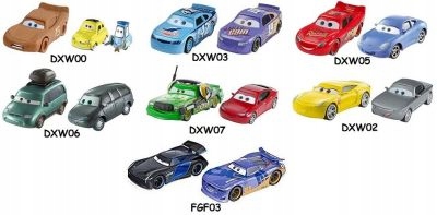 

Auta Resoraki Zygzak Auta 3 Dwupak Zestaw Mattel