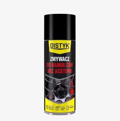 DISTYK ZMYWACZ DO HAMULCÓW BEZ ACETONU 400 ml Bezbarwny