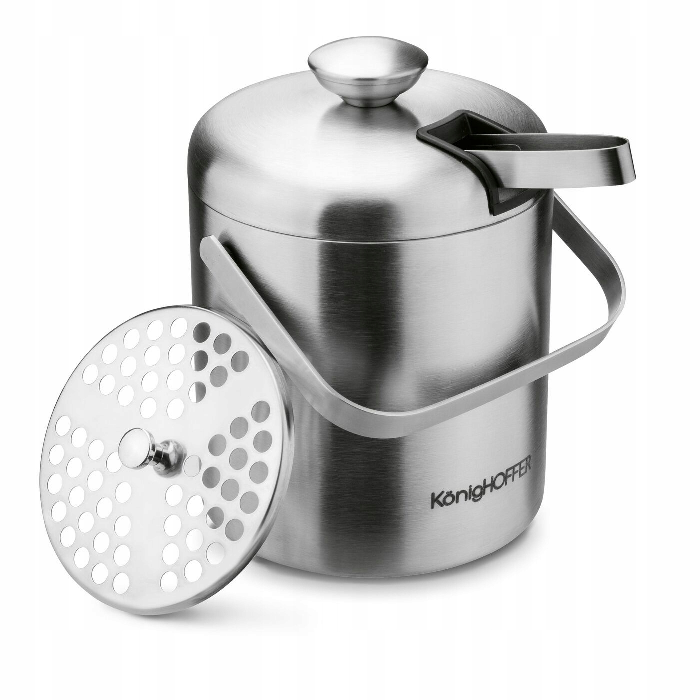 WIADERKO DO LODU Z PODWÓJNYMI ŚCIANKAMI + SZCZYPCE