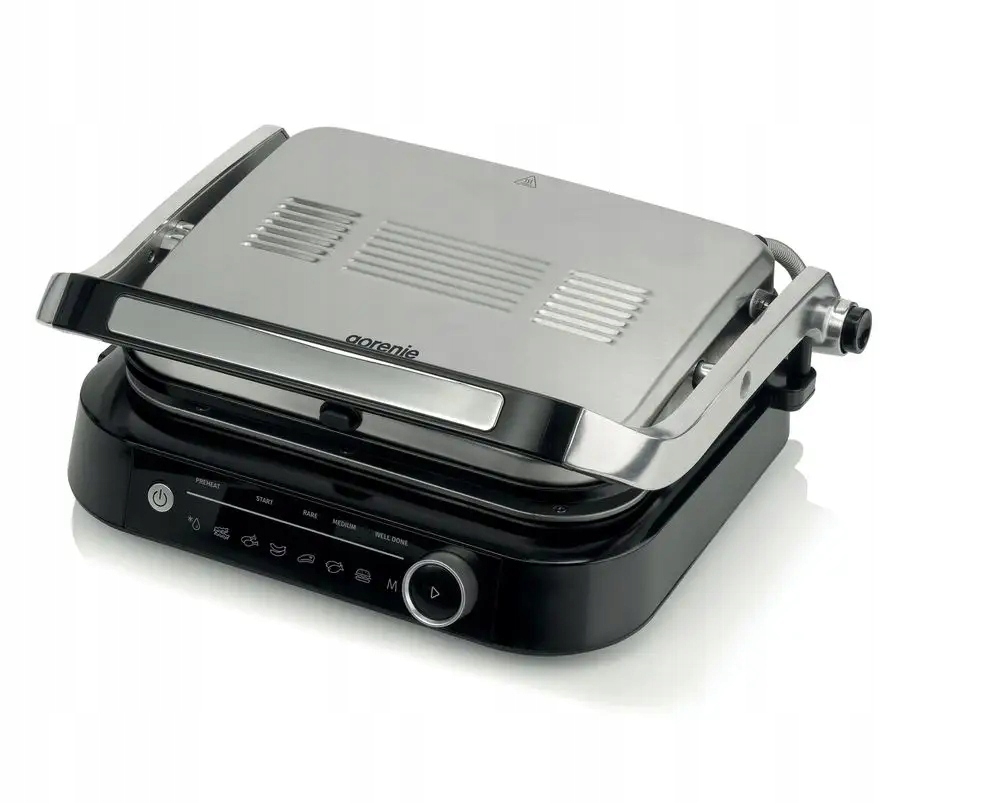 Kontaktowy grill elektryczny Gorenje GCG2100S srebrny/szary 2100 W