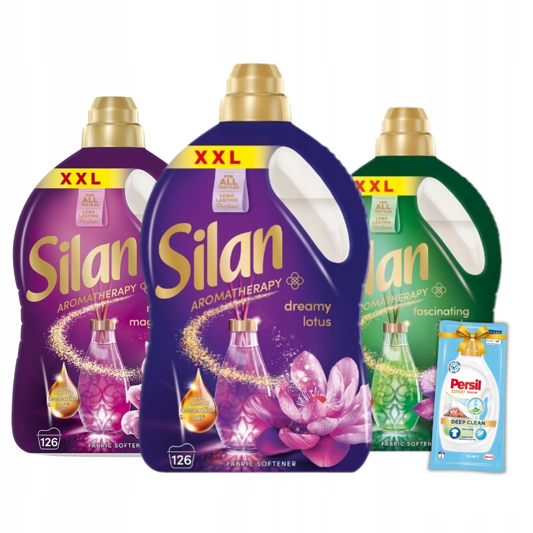 Levně tekutá aviváž Silan Aromatherapy 2,7 l x 3 Dárek