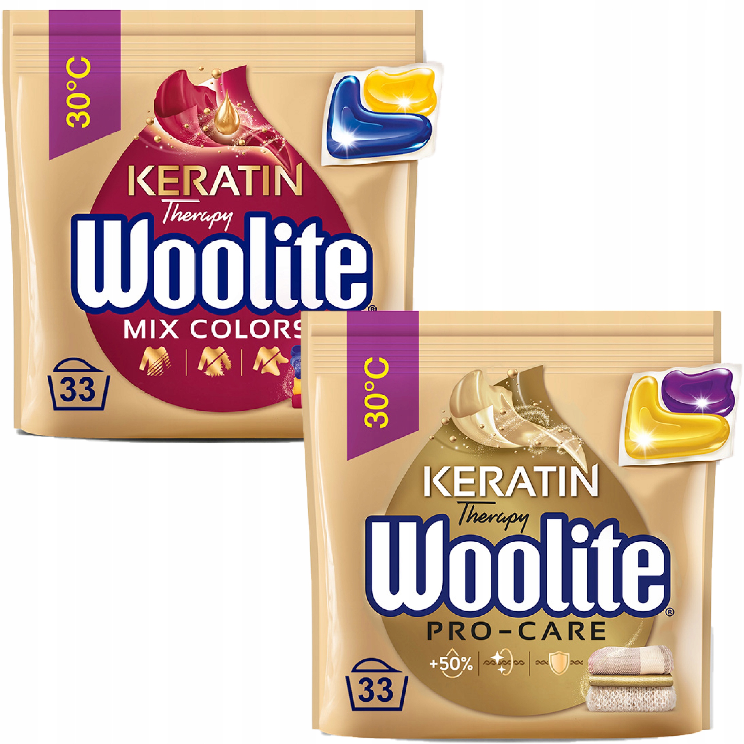 

Woolite Kapsułki Do Prania Kolor Pro-Care 2x 33szt