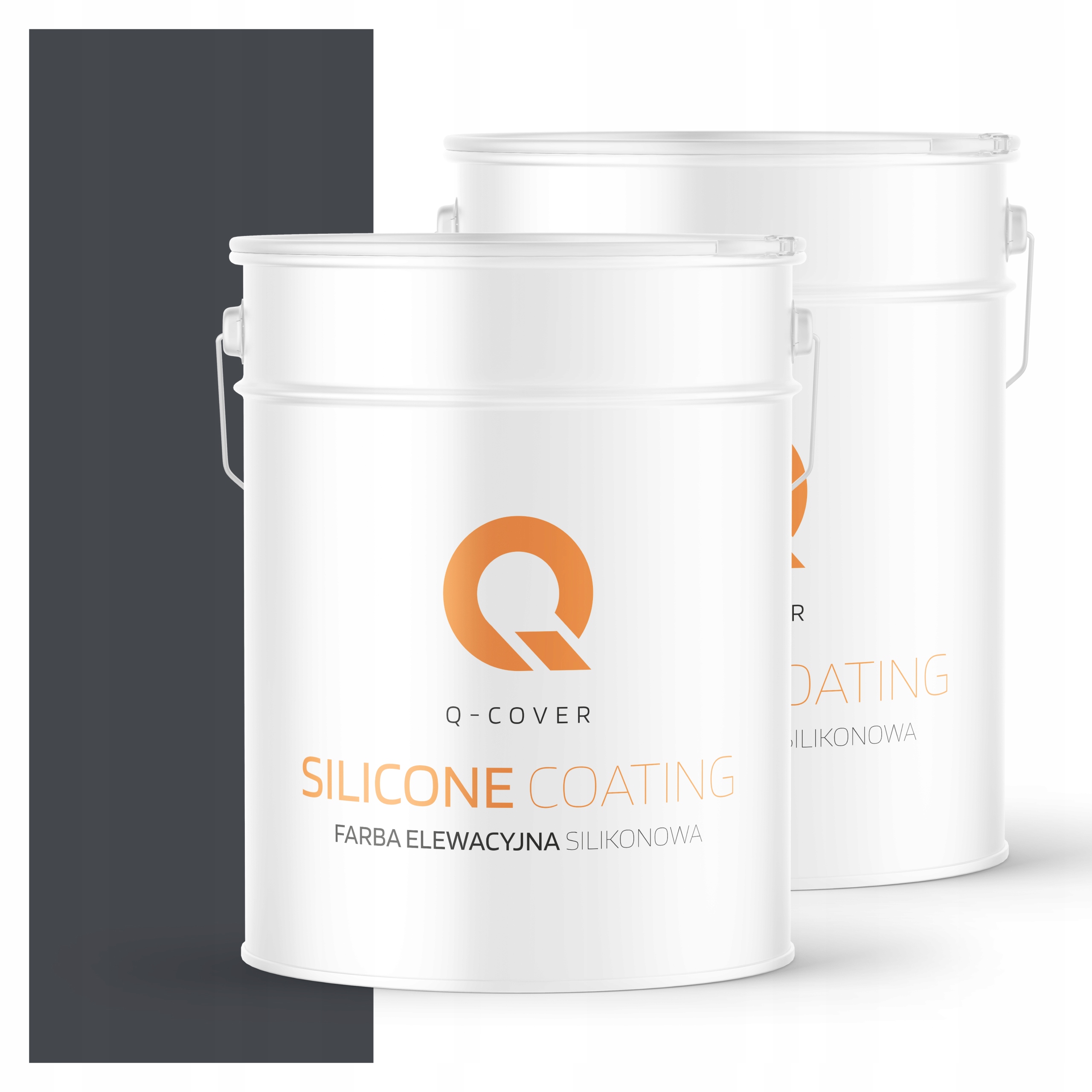 Fasádna farba 10L silikónová Uv šedá oceľová Ral 7024