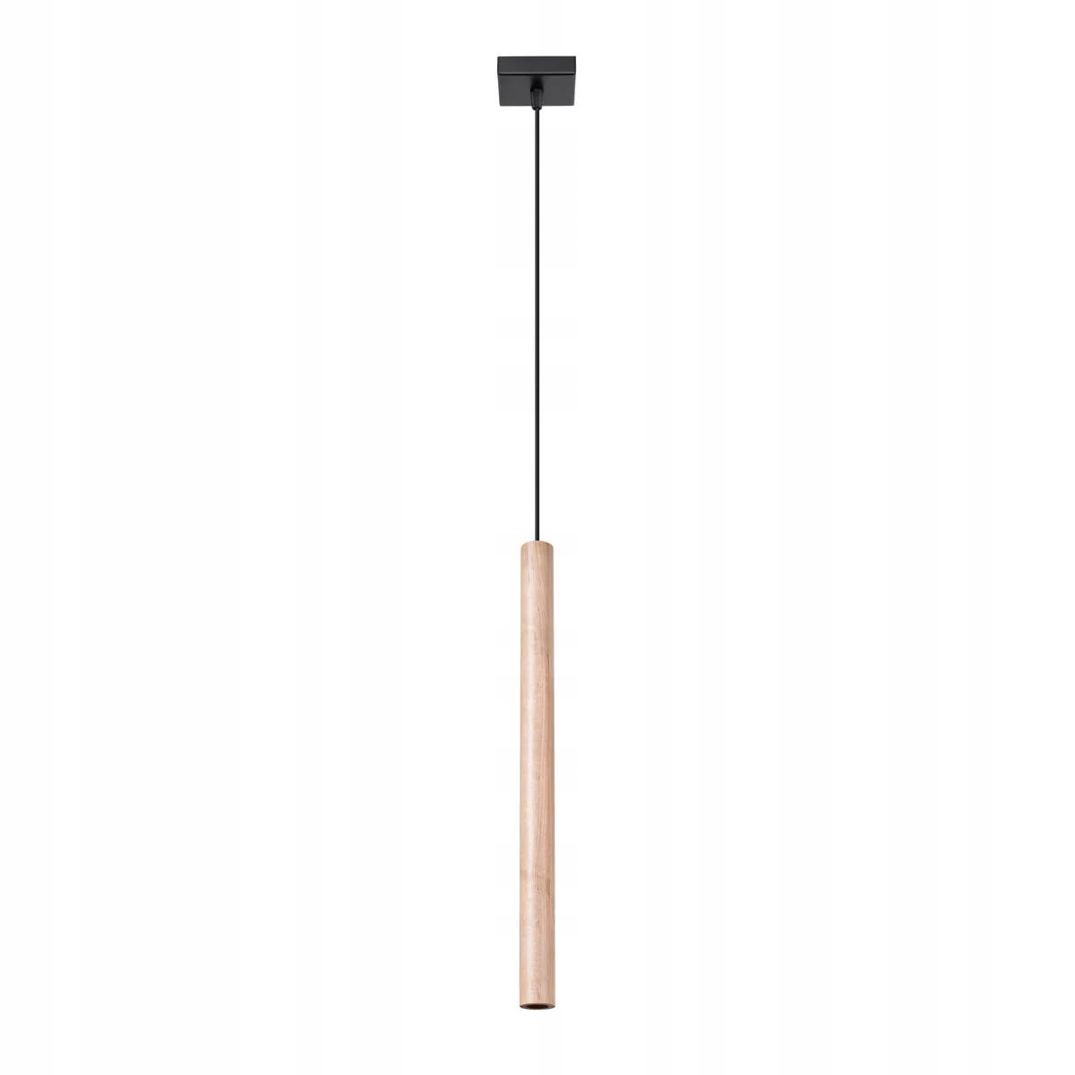 Závěsná bodová lampa dřevěná tuba hnědá černá nad stůl ostrov Sollux