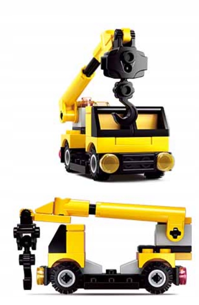 

Klocki Sluban Pojazd Budowlany Z Hakiem Dźwig