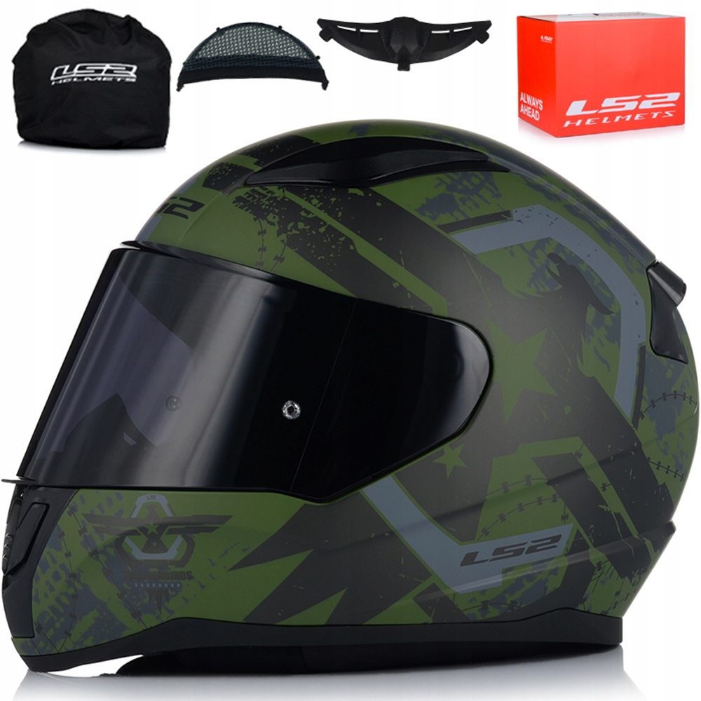 Motocyklová Prilba LS2 FF353 Rapid II Thunder Birds 22.06 Tmavé Sklo