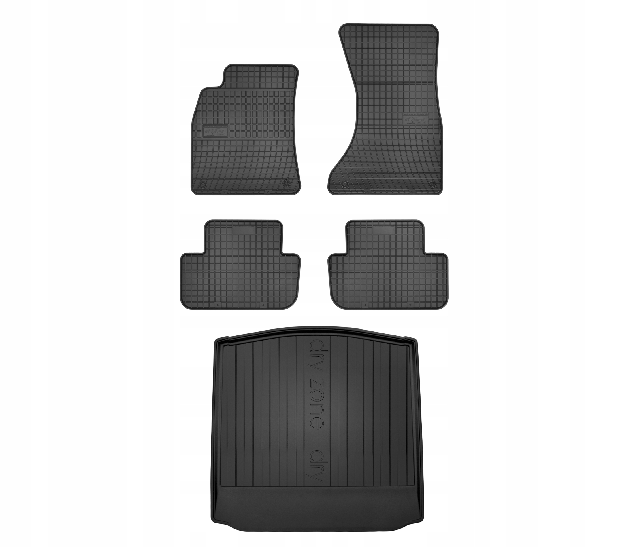 Gumové rohože rohož batožinového priestoru pre Audi A4 B8 Sedan 07-15