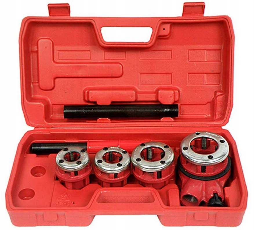 GWINTOWNICA NARZYNKA DO RUR HYDRAULICZNA 4 NASADKI EAN (GTIN) 5907589360714