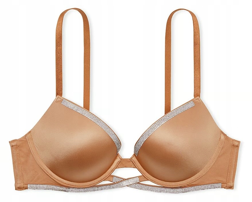Podprsenka Victoria's Secret push-up s zirkony toffi 75C (34C)
