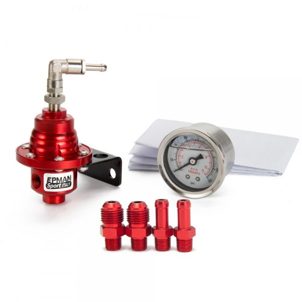 REG01 - Регулятор давления топлива тип S - 8mm AN6 красный