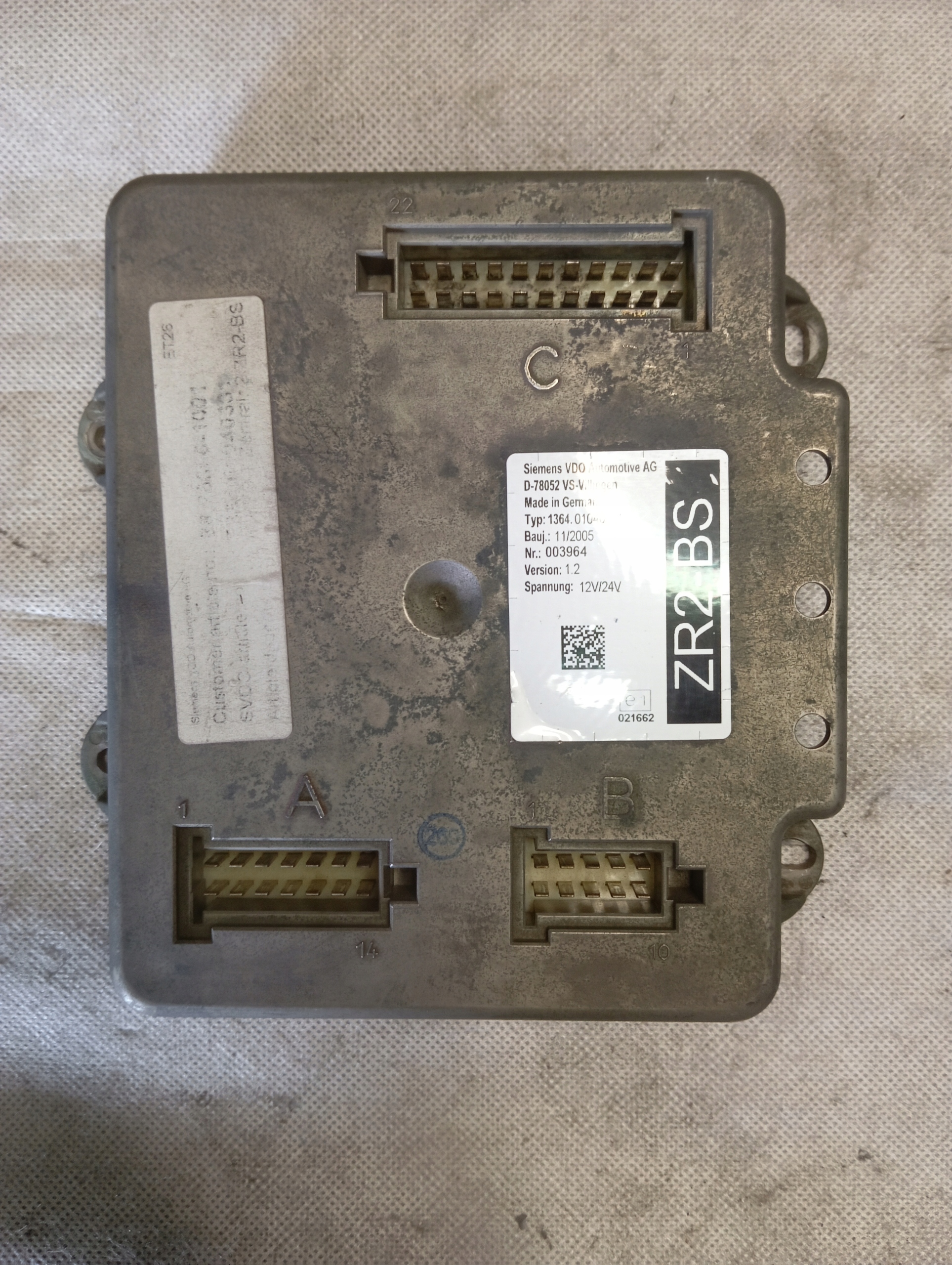 control unit computer VDO 1364.01040301