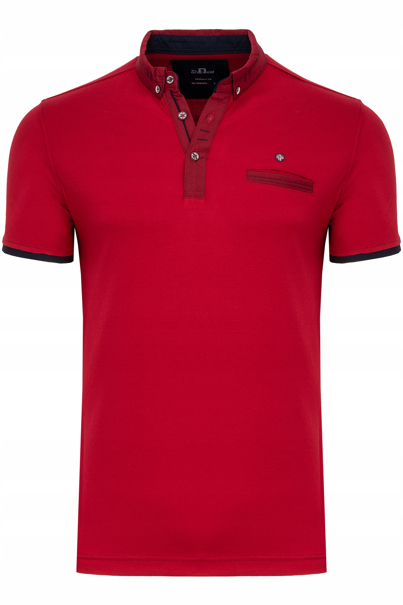 

Koszulka Męska Polo Premium Bordowa Bawełniana 3XL