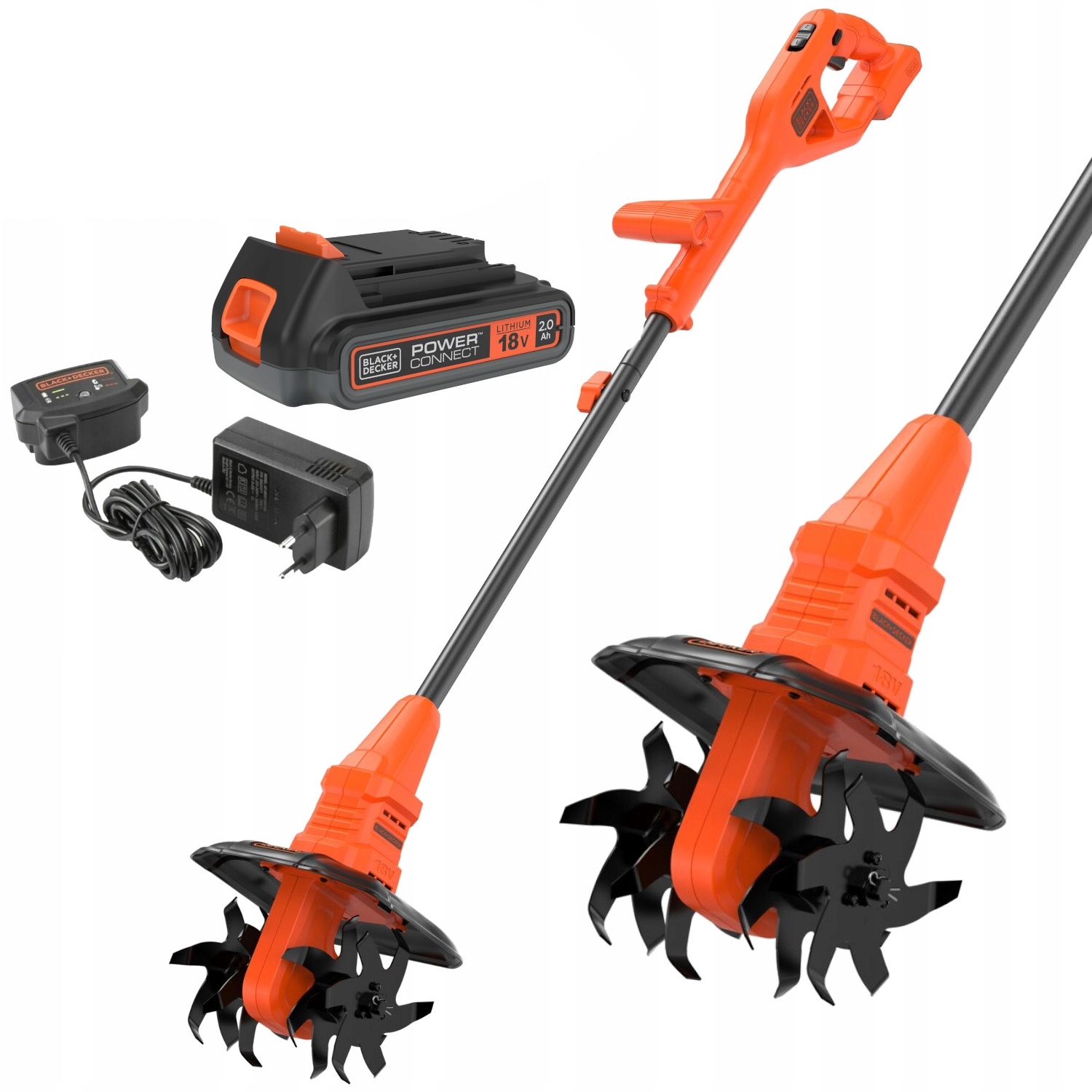 Glebogryzarka akumulatorowa 18V 2.0Ah Black Decker BETL1820L Kultywator